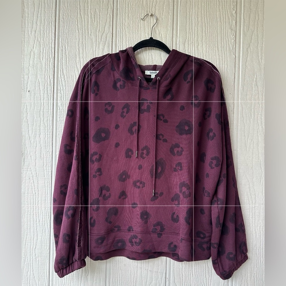 Splendid Leopard Print Hoodie